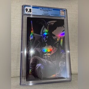 SOLD!! THE CROW: DEAD TIME #1 2024 CGC 9.8 SUAYAN FOIL VIRGIN VARIANT LTD /75